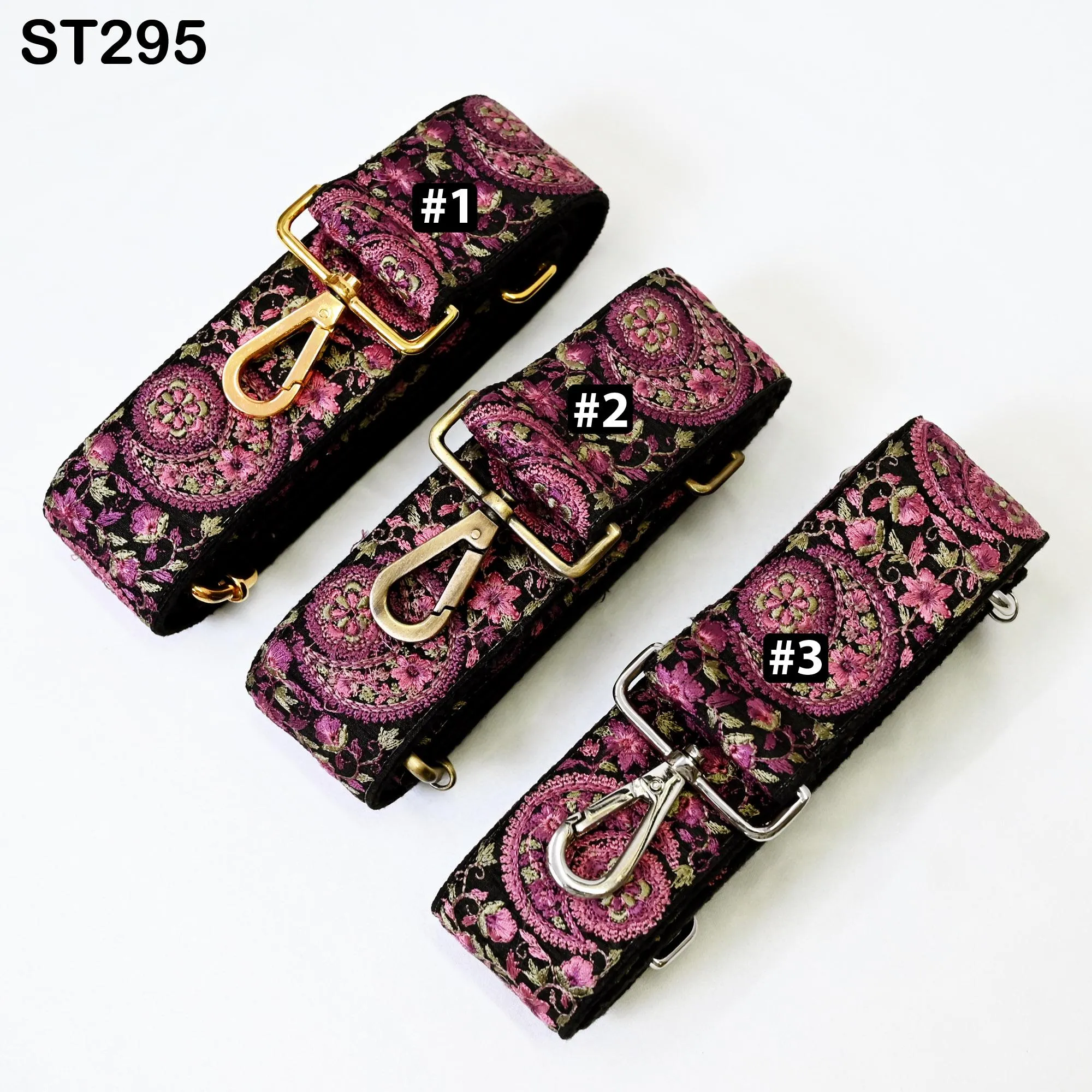 Wine Embroidery Replacement Purse Strap Crossbody Strap for Purses Embroidered Boho Bag Strap Boho Guitar Strap Handbag Strap Gift for her
