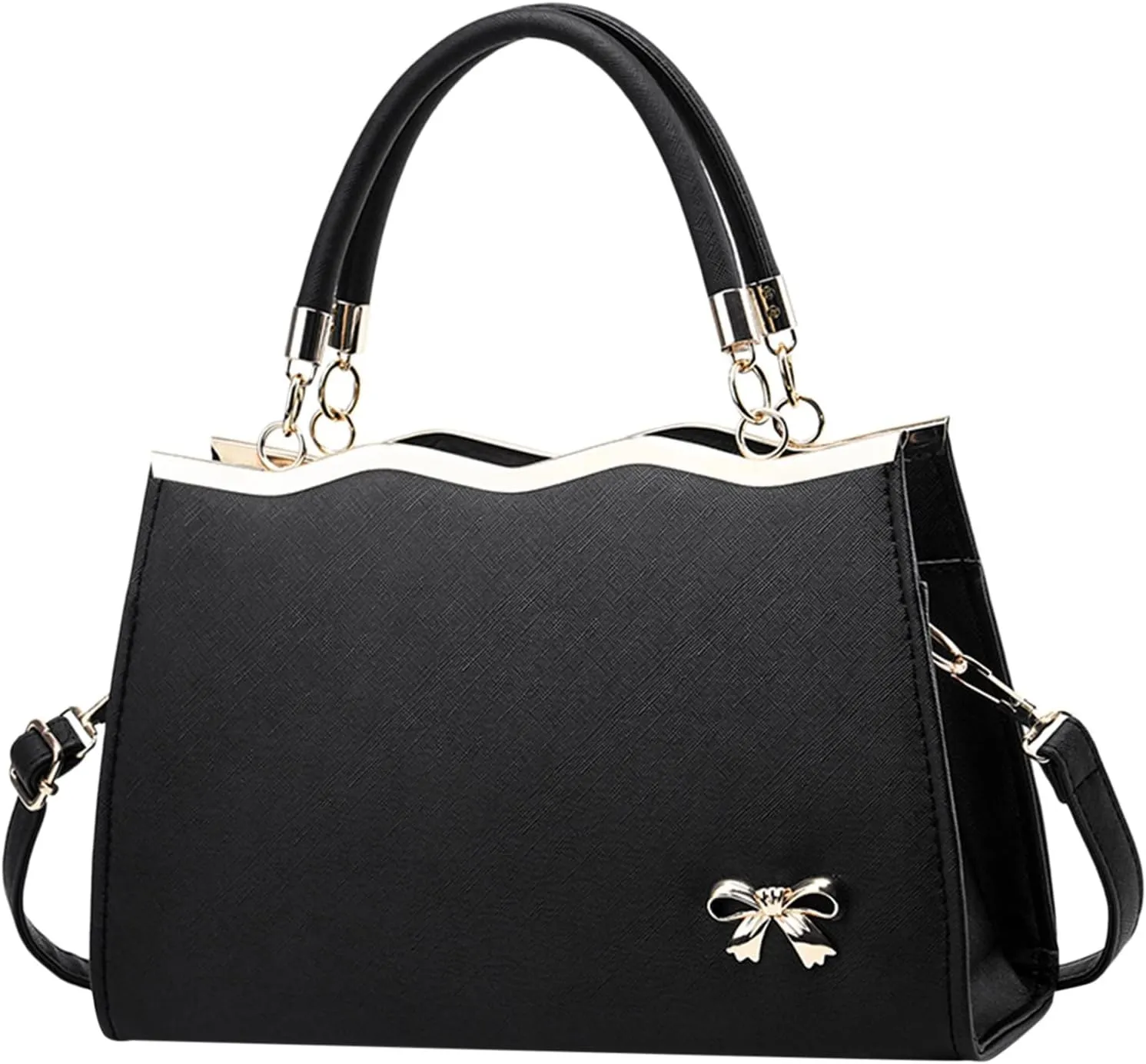 Women Bags New Bags Ladies Trendy Bow Fashion Sports Messenger Shoulder Handbag Rubber Tote Bag