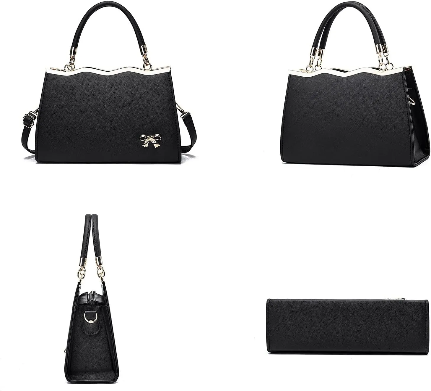 Women Bags New Bags Ladies Trendy Bow Fashion Sports Messenger Shoulder Handbag Rubber Tote Bag