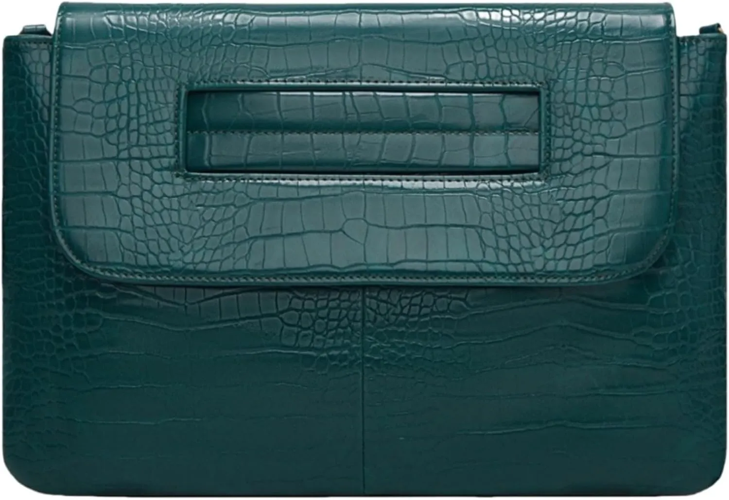 Women Classic Crocodile Pattern Faux Leather Clutch Purse Oversized Female Shoulder Bag Messenger Handbag