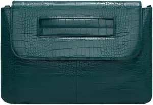 Women Classic Crocodile Pattern Faux Leather Clutch Purse Oversized Female Shoulder Bag Messenger Handbag