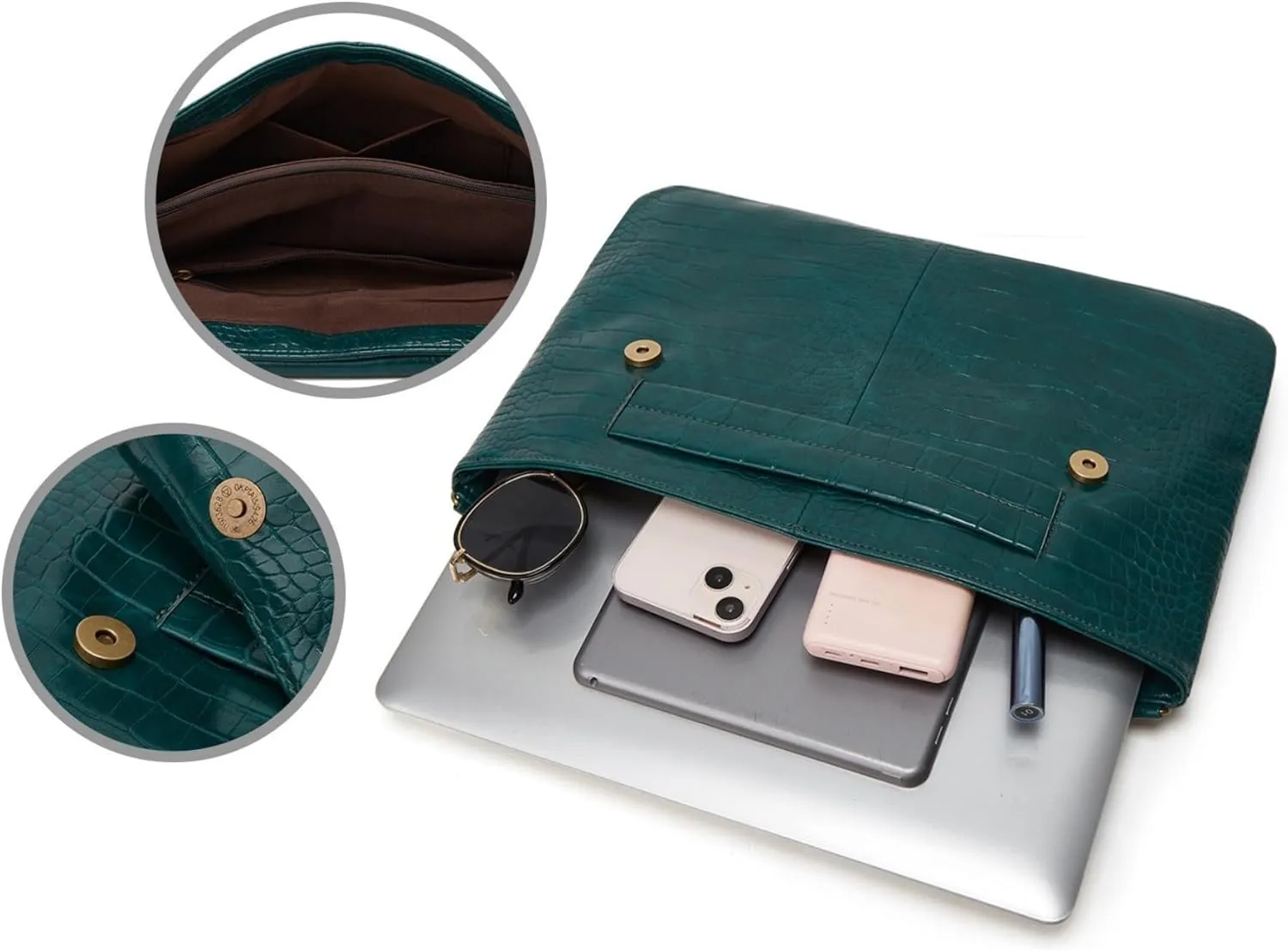 Women Classic Crocodile Pattern Faux Leather Clutch Purse Oversized Female Shoulder Bag Messenger Handbag