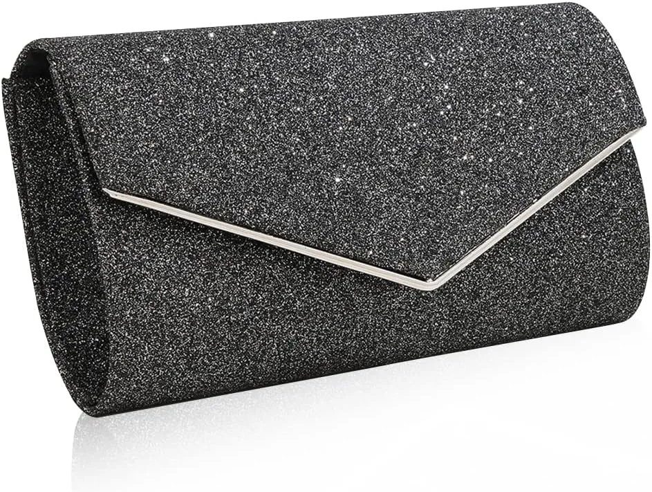 Women Clutch Bag Sequins Evening Bag Bridal Wedding Purse Glitter Sparkly Handbag