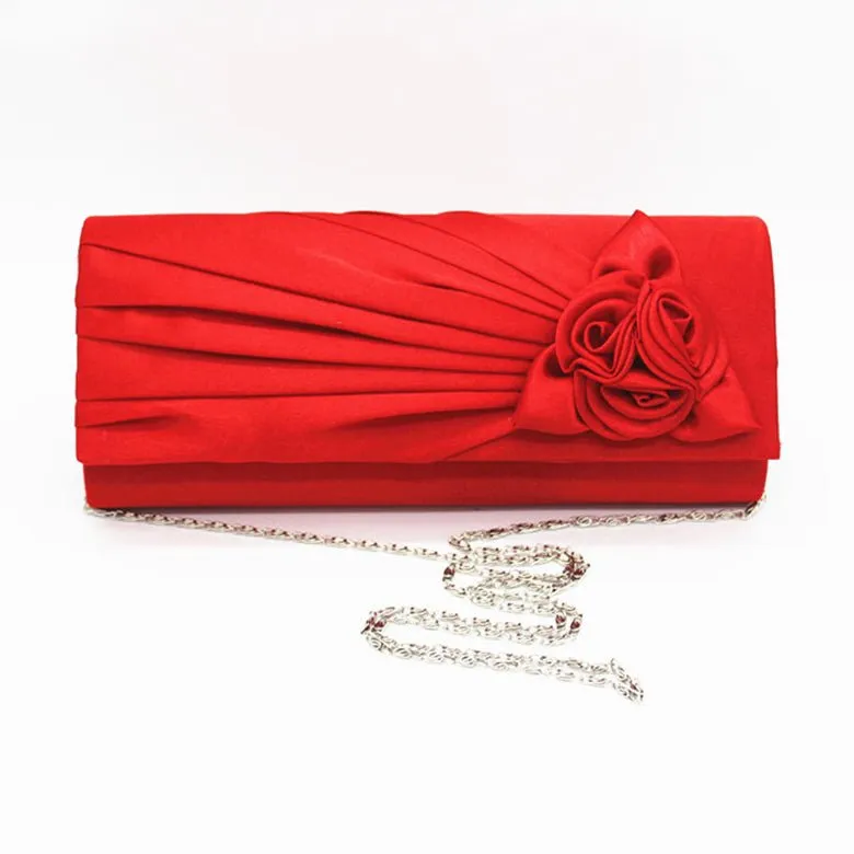 Women Flower Long Evening Bag for Weddings