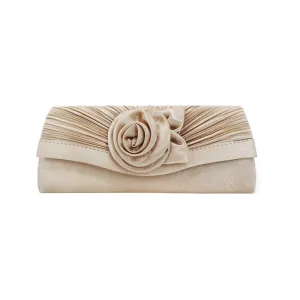 Women Flower Long Evening Clutch for Party