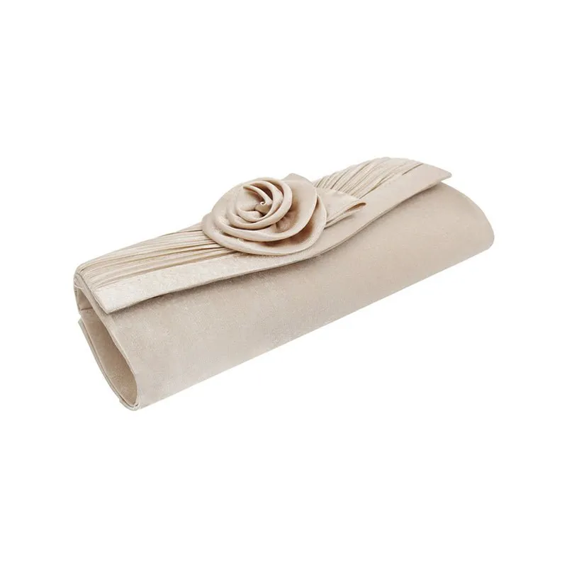 Women Flower Long Evening Clutch for Party