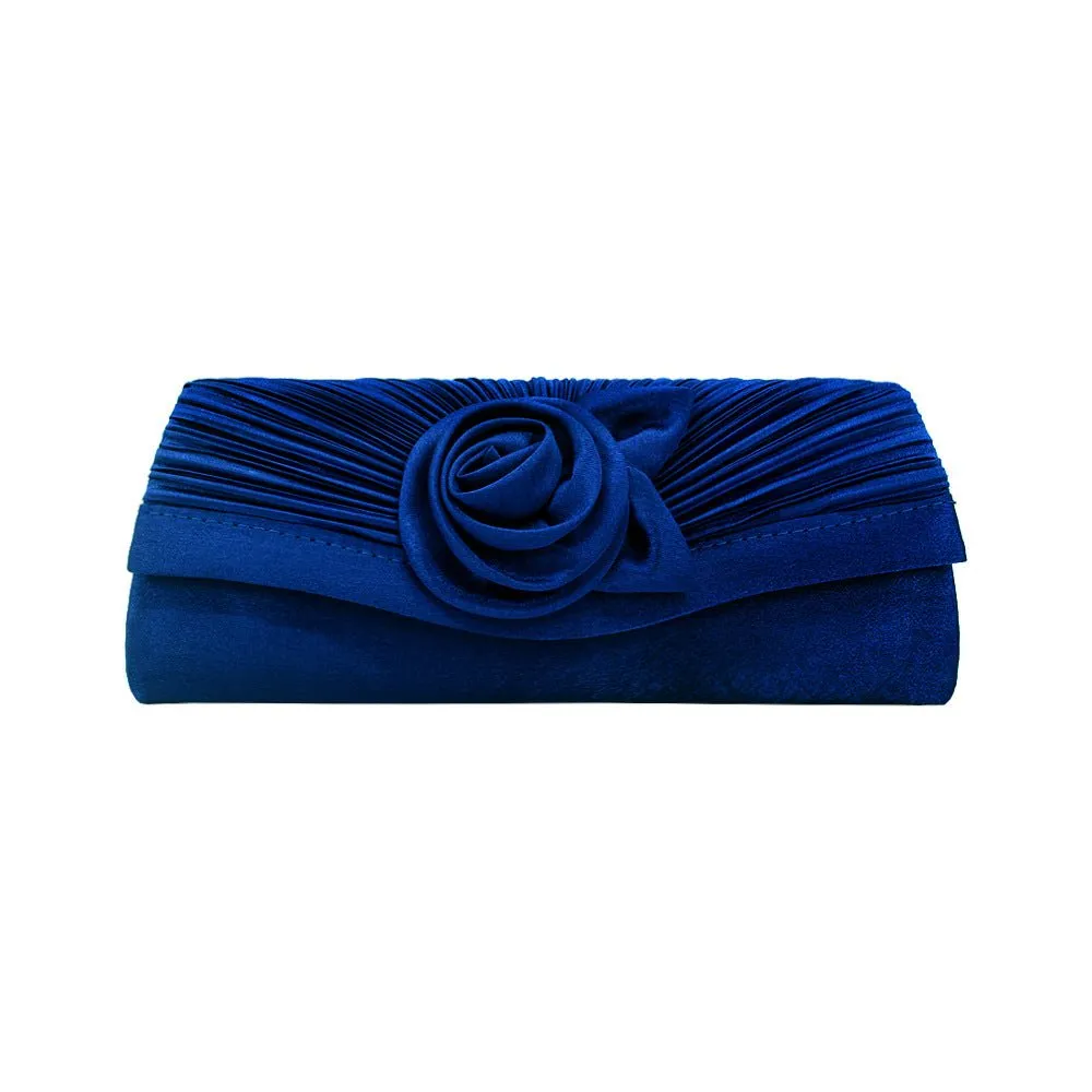 Women Flower Long Evening Clutch for Party
