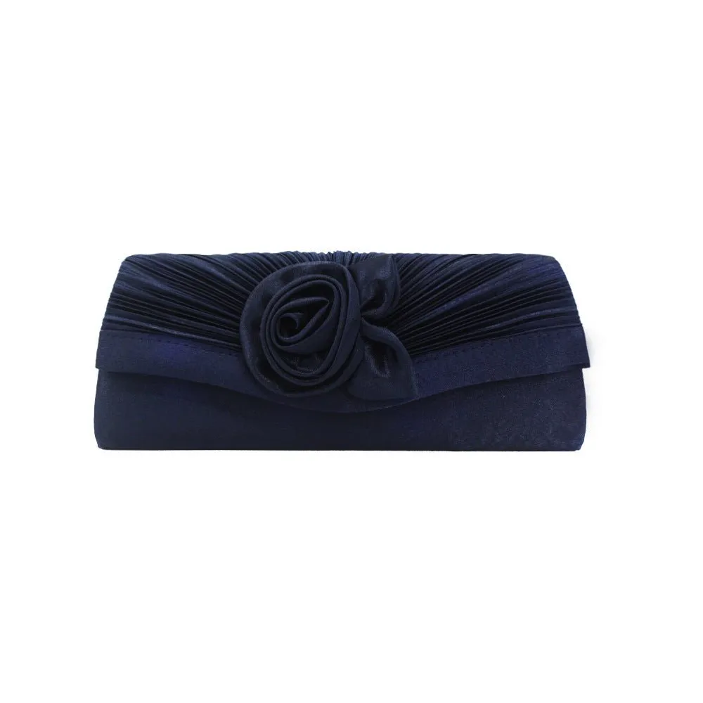 Women Flower Long Evening Clutch for Party