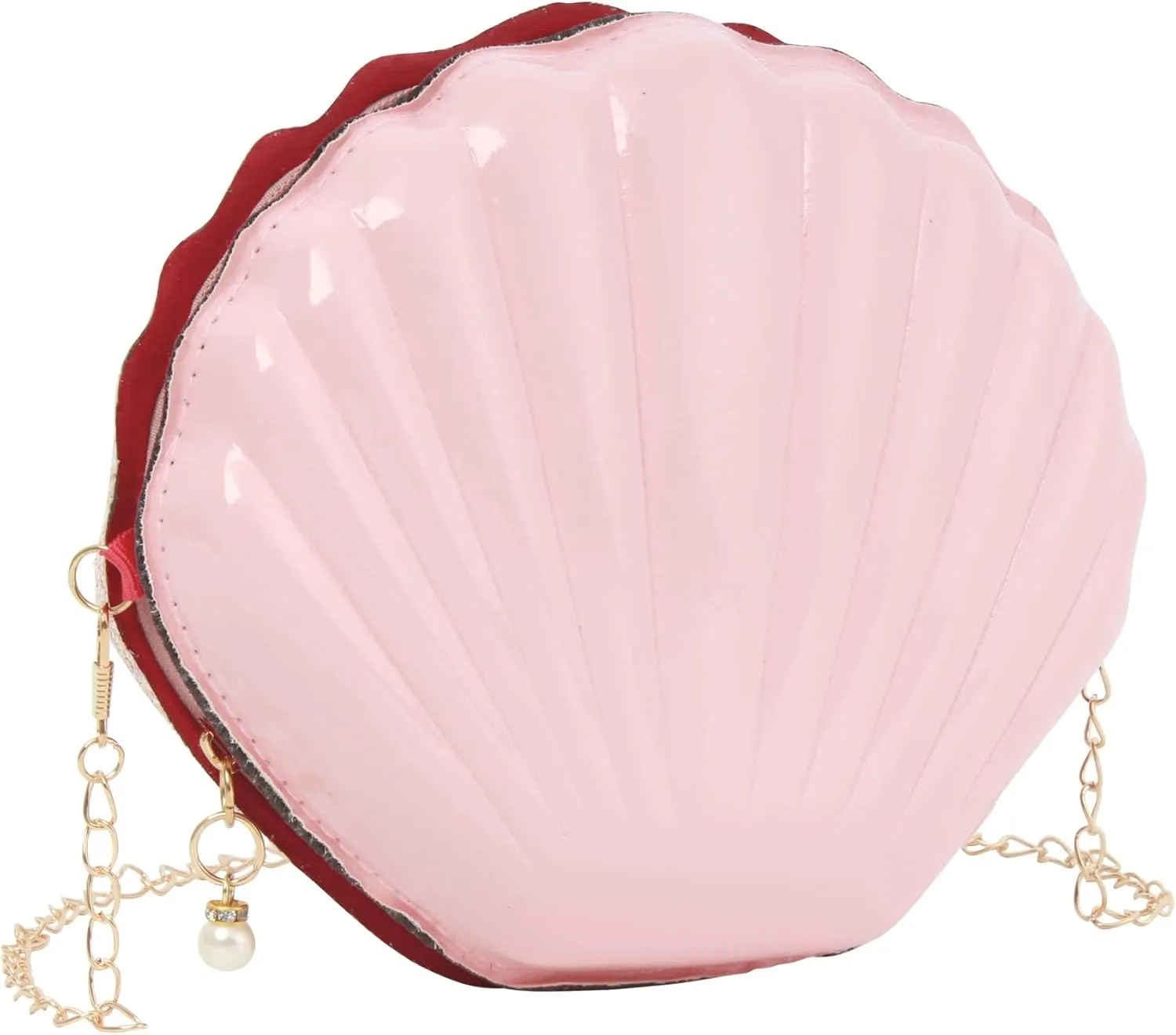 Women Mini Seashell Evening Clutch Handbag Cross-body Bag Shoulder Bag