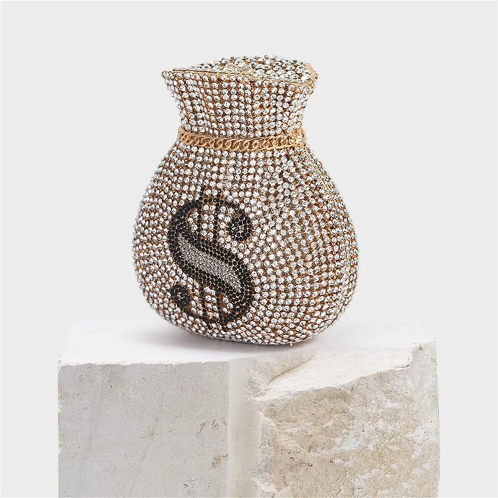 Women Money Pouch Evening Bag Sparkling Crystal Purses Rhinestones Wedding Party Prom Clutch