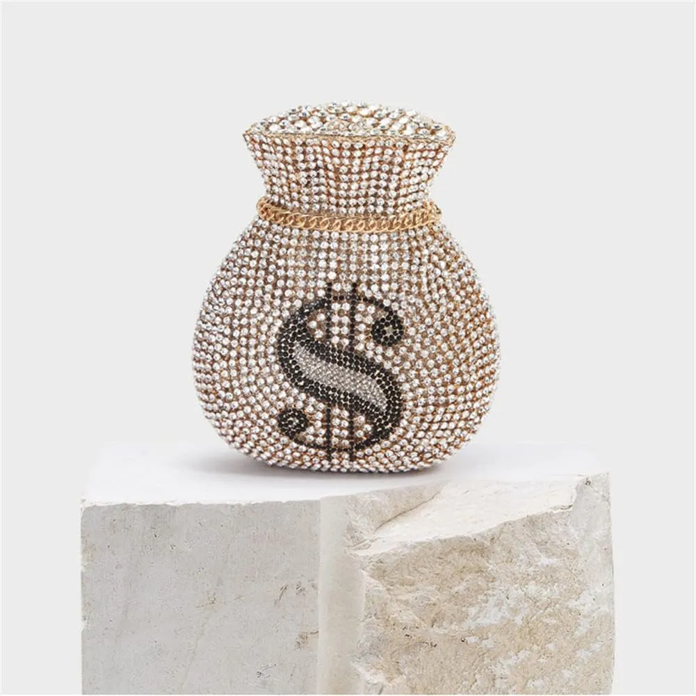 Women Money Pouch Evening Bag Sparkling Crystal Purses Rhinestones Wedding Party Prom Clutch