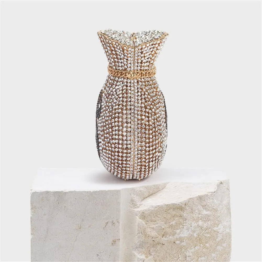 Women Money Pouch Evening Bag Sparkling Crystal Purses Rhinestones Wedding Party Prom Clutch