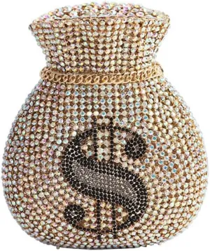 Women Money Pouch Evening Bag Sparkling Crystal Purses Rhinestones Wedding Party Prom Clutch