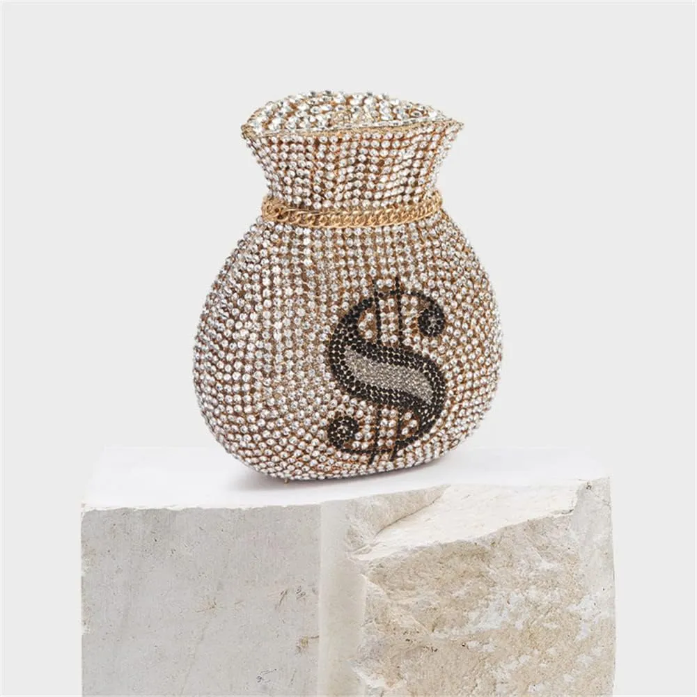 Women Money Pouch Evening Bag Sparkling Crystal Purses Rhinestones Wedding Party Prom Clutch