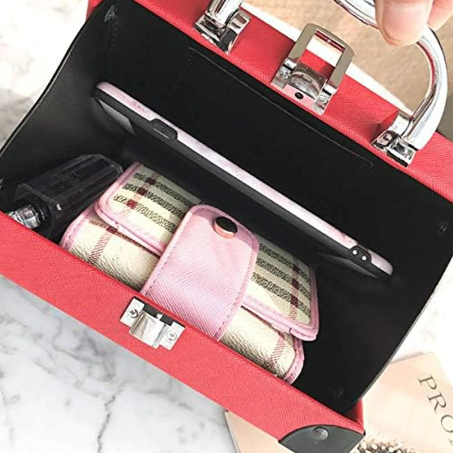 Women Retro Radio Shape Crossbody Bag, Hundred Dollar Bill Box Shoulder Bag, PU Leather Vintage Evening Clutch Purses