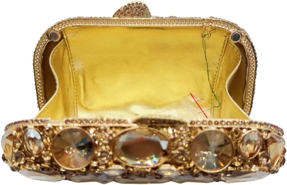 Women Rhinestone Evening Bag Luxury Diamond Clutch Crystal Party Purse Formal Sparkly Handbag for Prom Cocktail