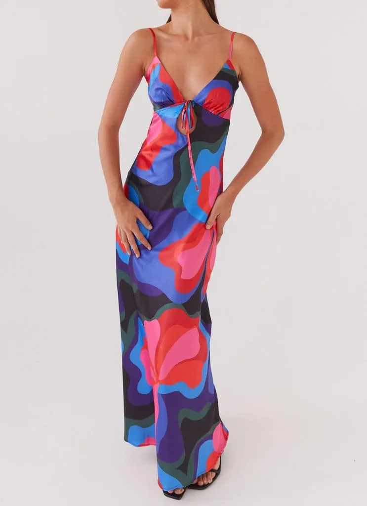 Women Silk Satin Maxi Dress Spaghetti Strap Elegant Open Back Long Formal Dress Cut Out Bodycon Dresses