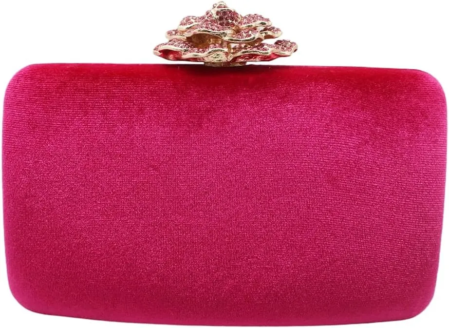 Women Temperament Velvet Banquet Bag Dinner Clutch Party Evening Dress Clutch Bag