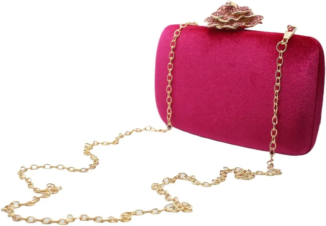 Women Temperament Velvet Banquet Bag Dinner Clutch Party Evening Dress Clutch Bag