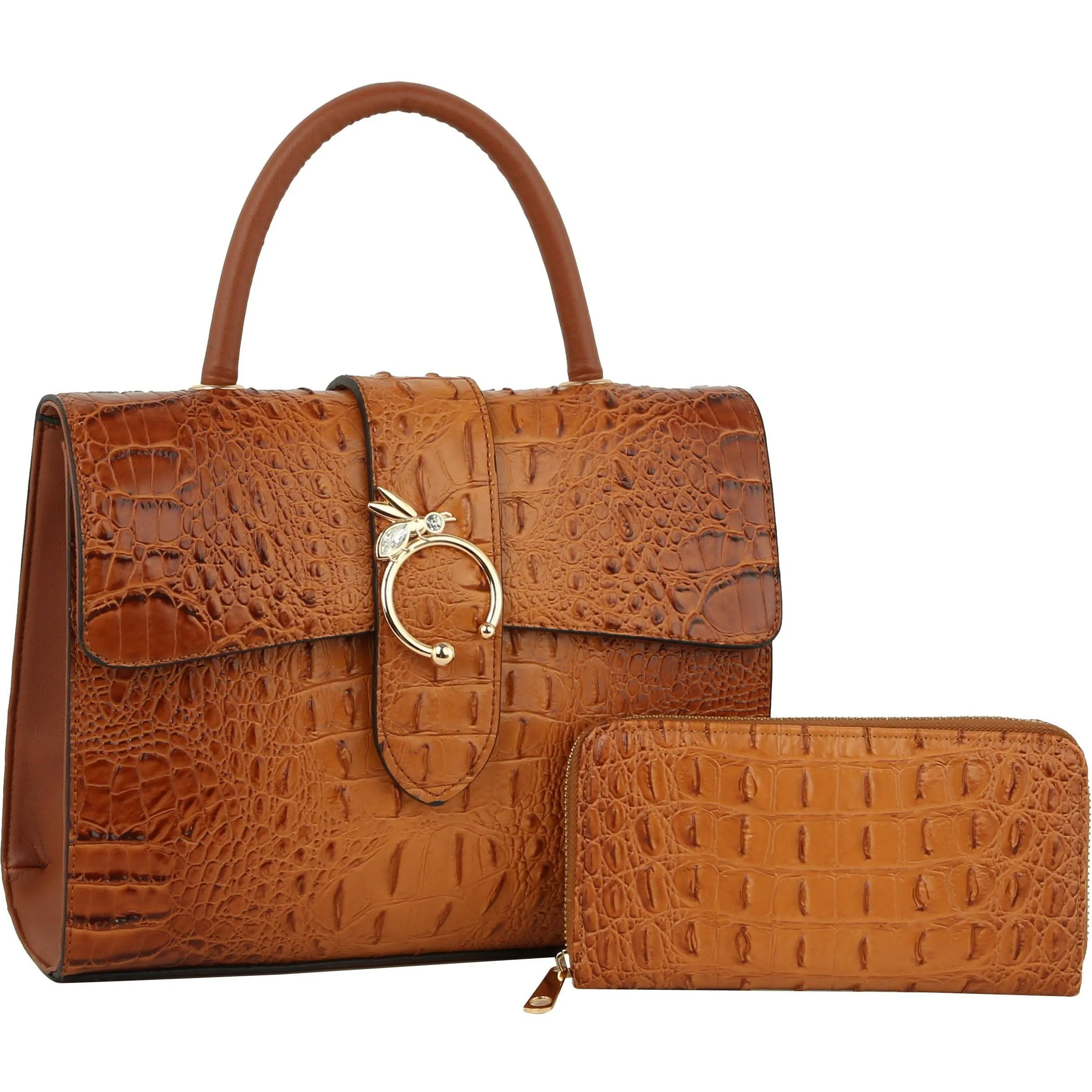 Women Top Handle Satchel Tote Purse Work Handbag: BLUE