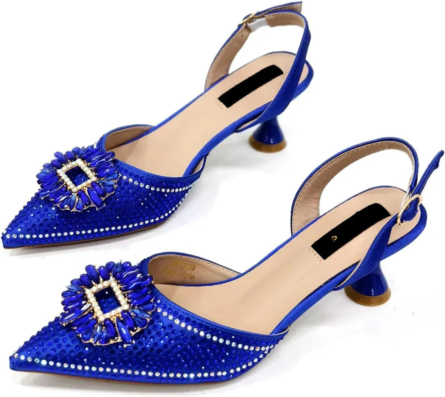 Womens 2025 Diamond Wedding Shoes Set Italian Rhinestone Bridal Pumps and Coordinated Evening Beaded Sequin Bag