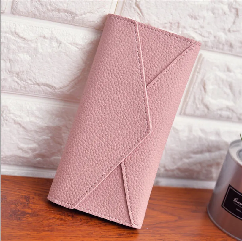 Women's Bi-fold PU Leather Clutch Card Holder Purse