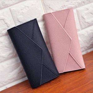 Women's Bi-fold PU Leather Clutch Card Holder Purse