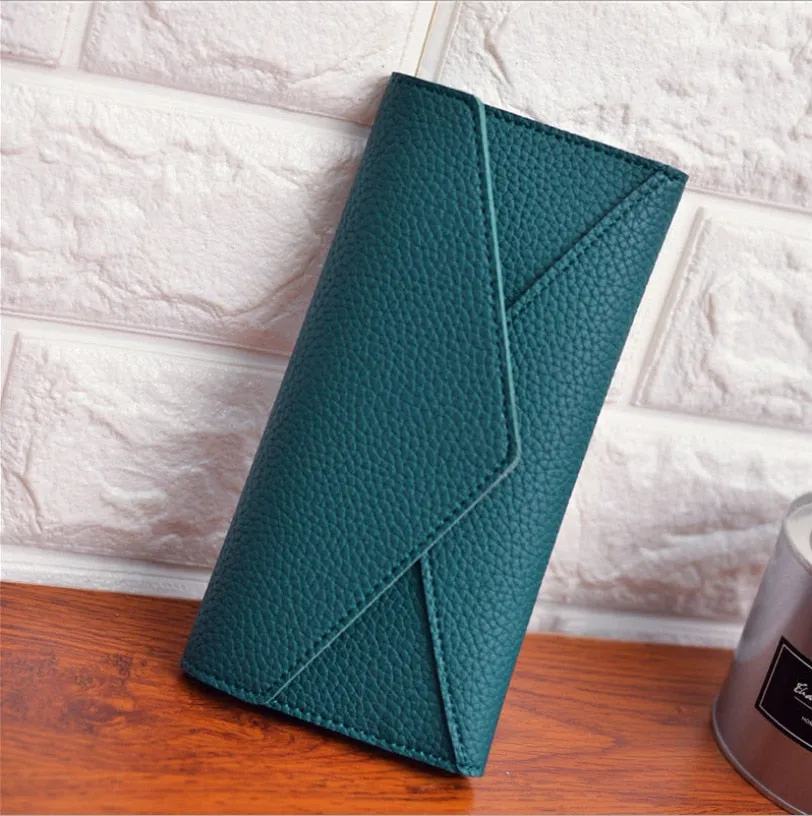 Women's Bi-fold PU Leather Clutch Card Holder Purse