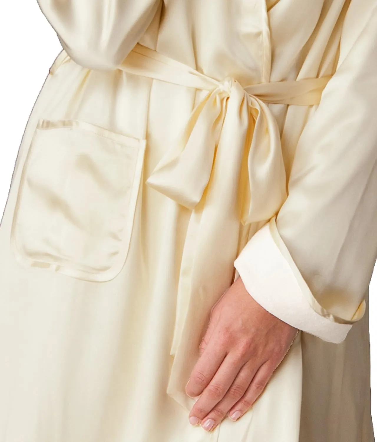 Women's Cieli Spa Wrap, Fully Reversible Robe, Luxurious Silk Sash