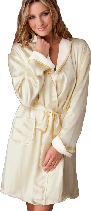 Women's Cieli Spa Wrap, Fully Reversible Robe, Luxurious Silk Sash