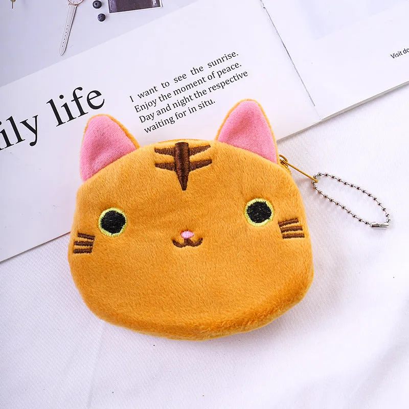 Women's Creative Cute Cartoon Zipper Mini Storage Coin Purses