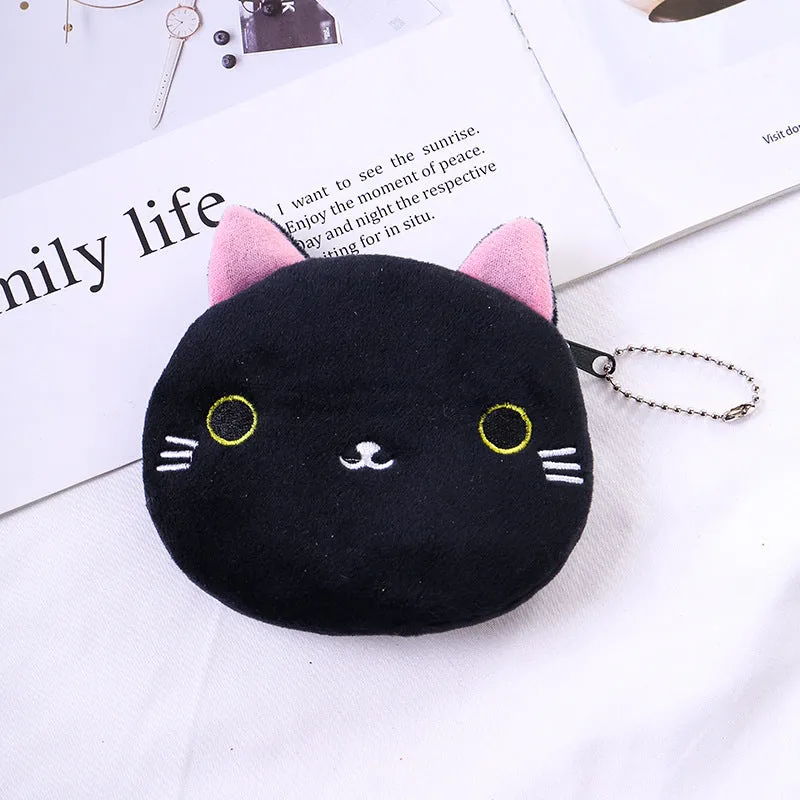 Women's Creative Cute Cartoon Zipper Mini Storage Coin Purses