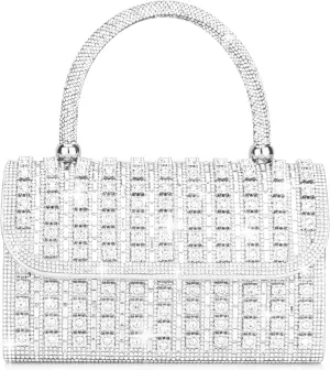 Women's Evening Bag Purse Clutch Bag Ladies Rhinestone Purses Glitter Small Handbags Party Wedding Prom