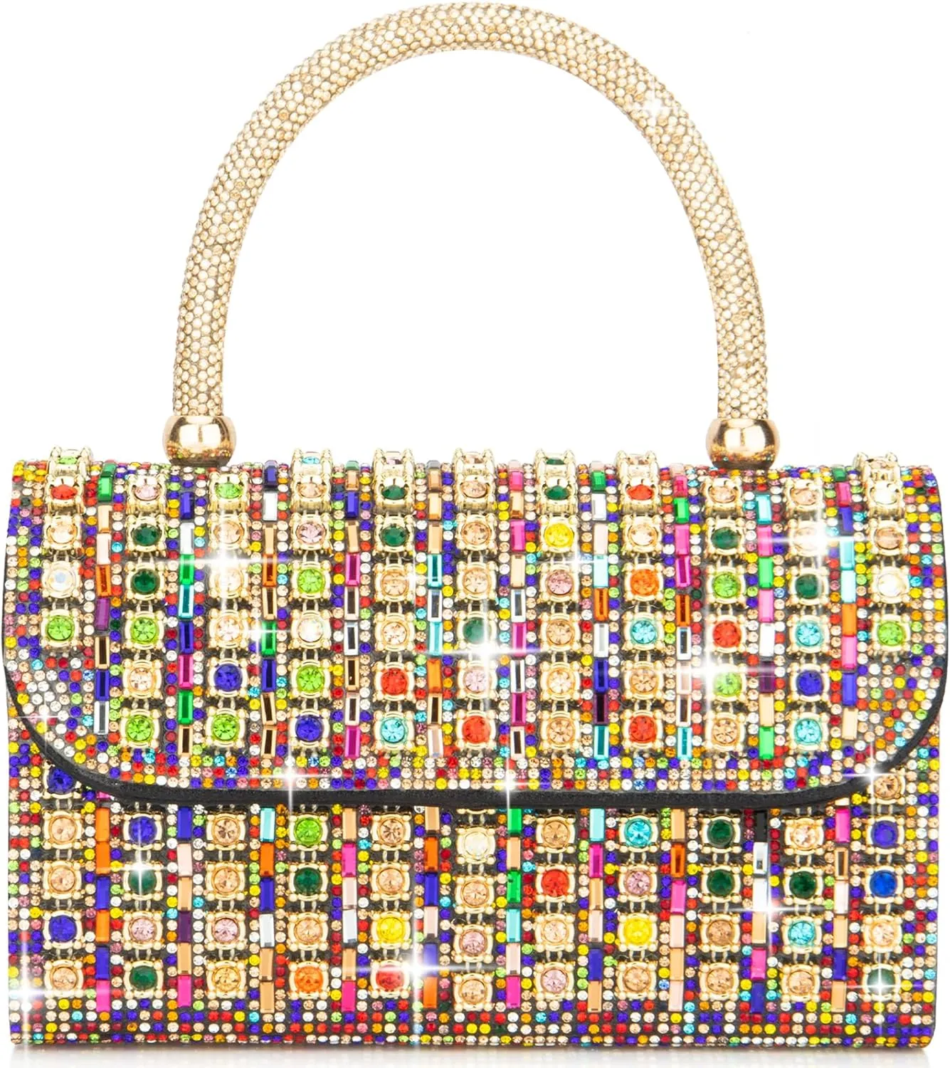 Women's Evening Bag Purse Clutch Bag Ladies Rhinestone Purses Glitter Small Handbags Party Wedding Prom