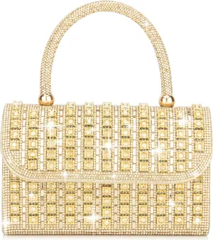 Women's Evening Bag Purse Clutch Bag Ladies Rhinestone Purses Glitter Small Handbags Party Wedding Prom