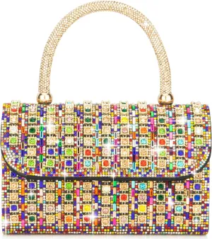 Women's Evening Bag Purse Clutch Bag Ladies Rhinestone Purses Glitter Small Handbags Party Wedding Prom