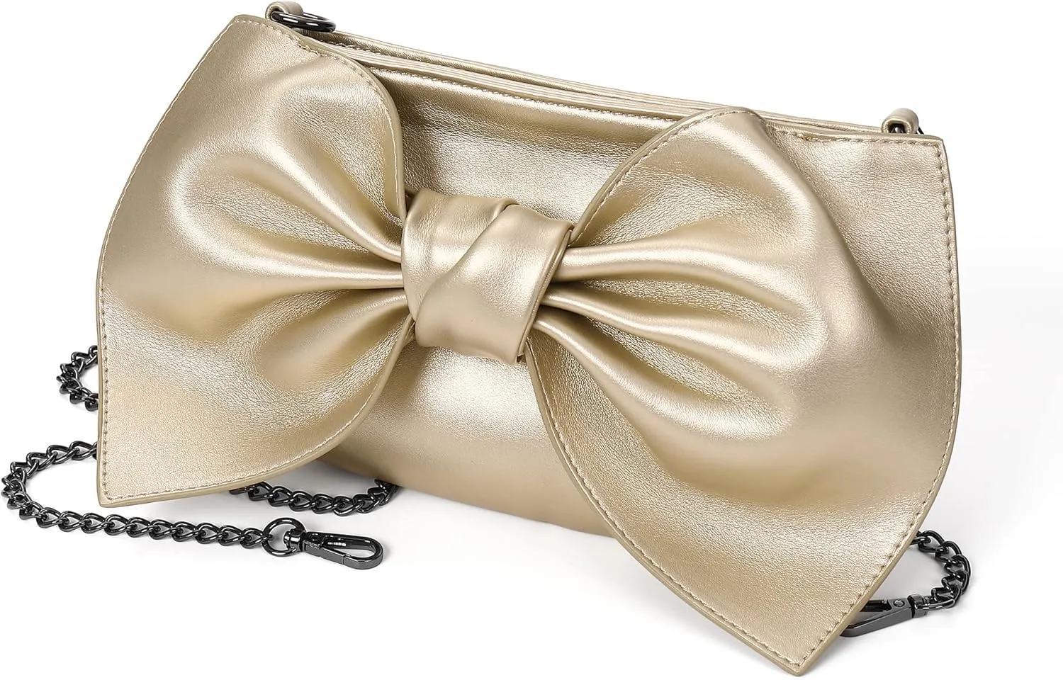 Womens Oversized Wristlet Clutch Evening Purse Little Crossbody Bags Vegan Leather Envelope Handbag Wrist Wallet