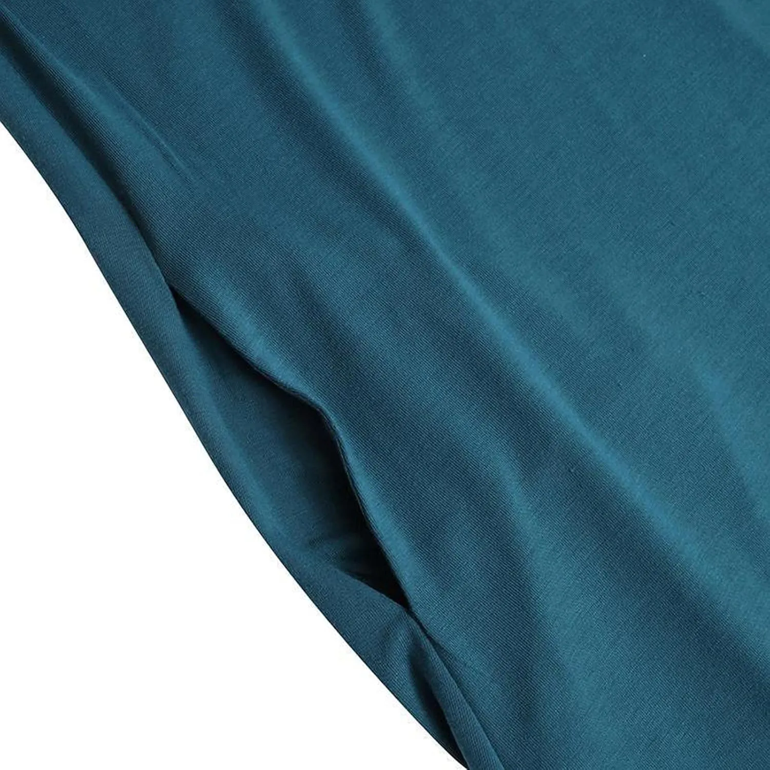 Women's Plus Size Dresses Fall High Neck A Line Swing Pleated Solid Dress Long Sleeve Comfortable Flowy Maxi Dresses