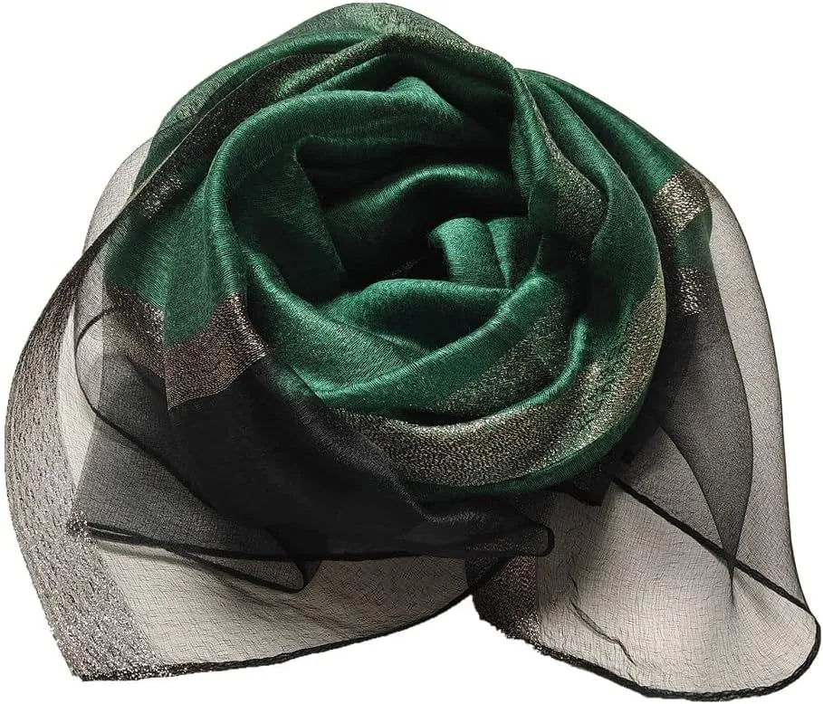 Womens Scarves Lightweight Silk Scarf Shawls and Wraps for Evening Dresses Summer Beach Wedding Shawl gifts