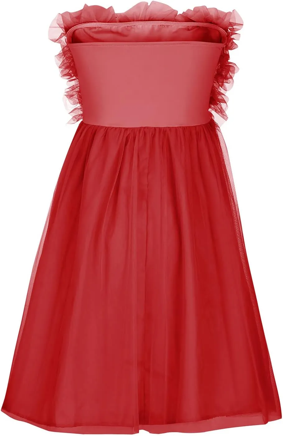 Womens Sexy Strapless Dress Fashion Sheath Skirts Puffy Sleeveless Elegant Gowns Dresses Prom Wedding Business Wear