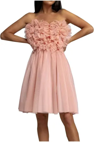 Womens Sexy Strapless Dress Fashion Sheath Skirts Puffy Sleeveless Elegant Gowns Dresses Prom Wedding Business Wear
