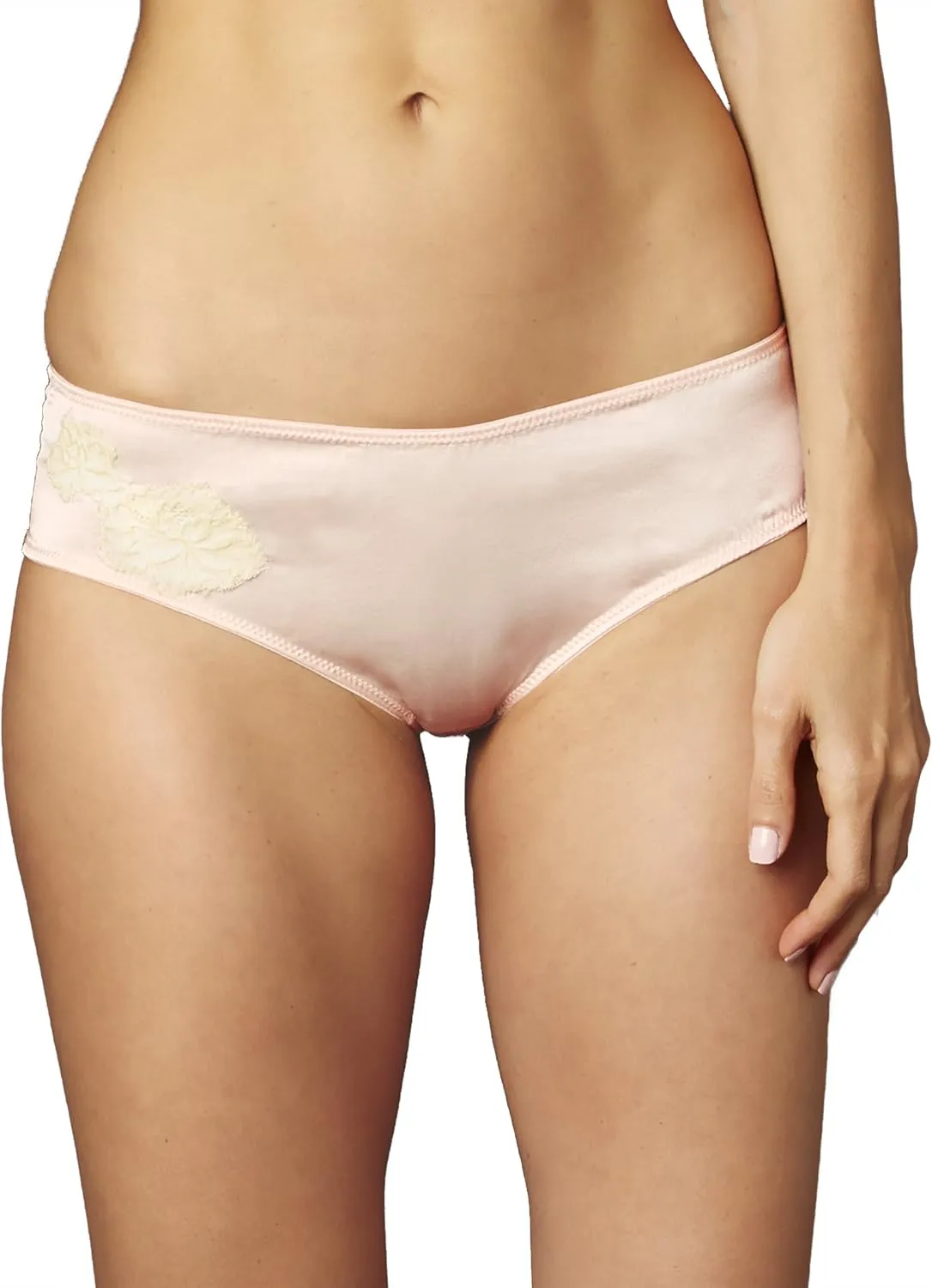 Women's Silk Hipster, Lace Trim, Elastic Free, Le Tresor Collection