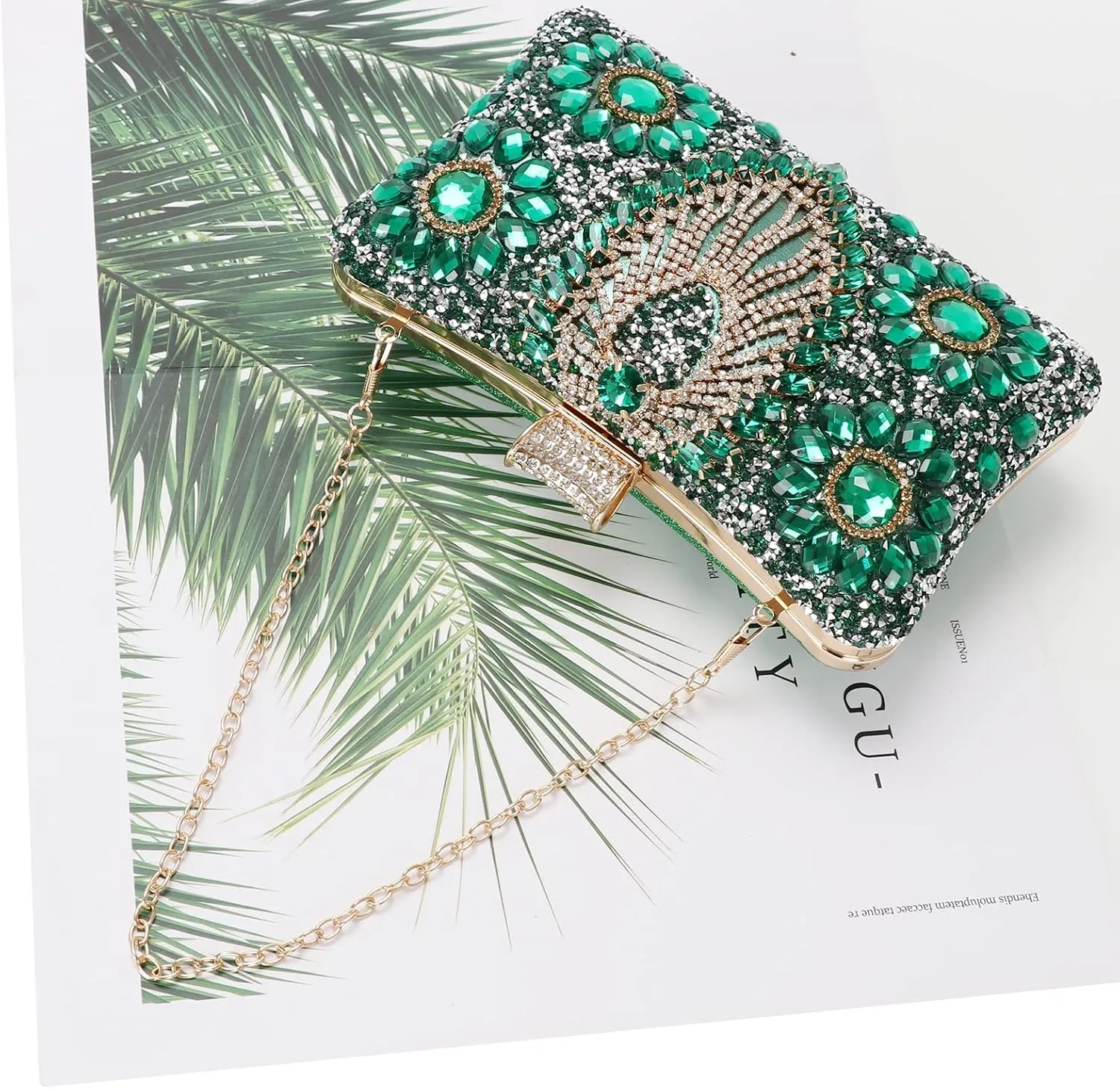 Womens Sparkly Rhinestone Sequin Glitter bag Clutch Evening Handbag Shoulder Bags Purse for Wedding Party Prom