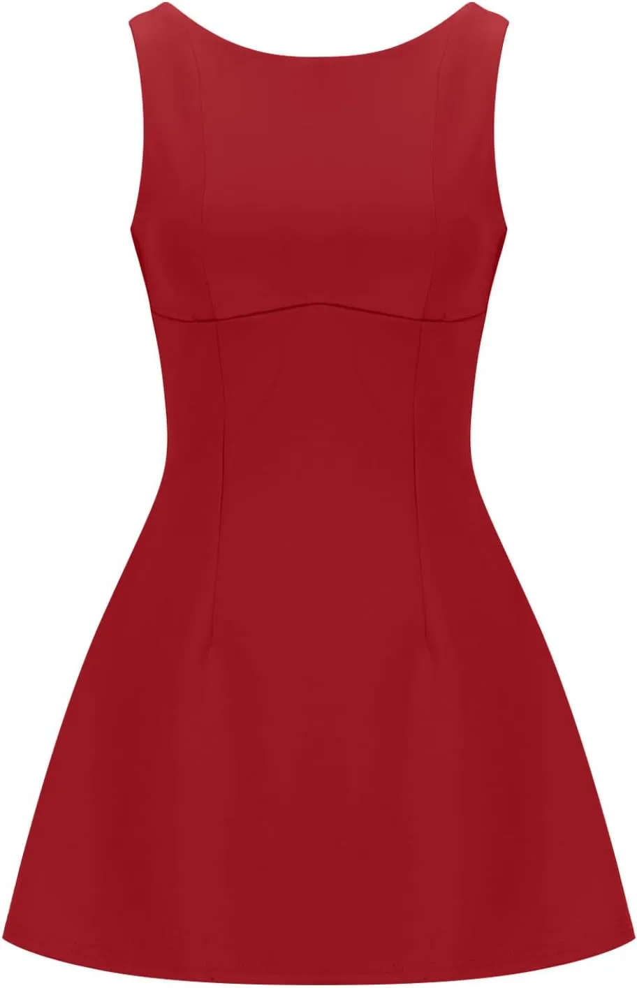 Women's Summer Sleeveless Bodycon Mini Dress Strapless Slim Fit Basic Casual Dresses Club Party Cocktail Short Dress