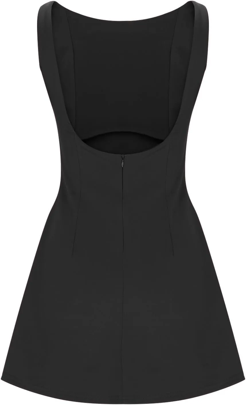 Women's Summer Sleeveless Bodycon Mini Dress Strapless Slim Fit Basic Casual Dresses Club Party Cocktail Short Dress