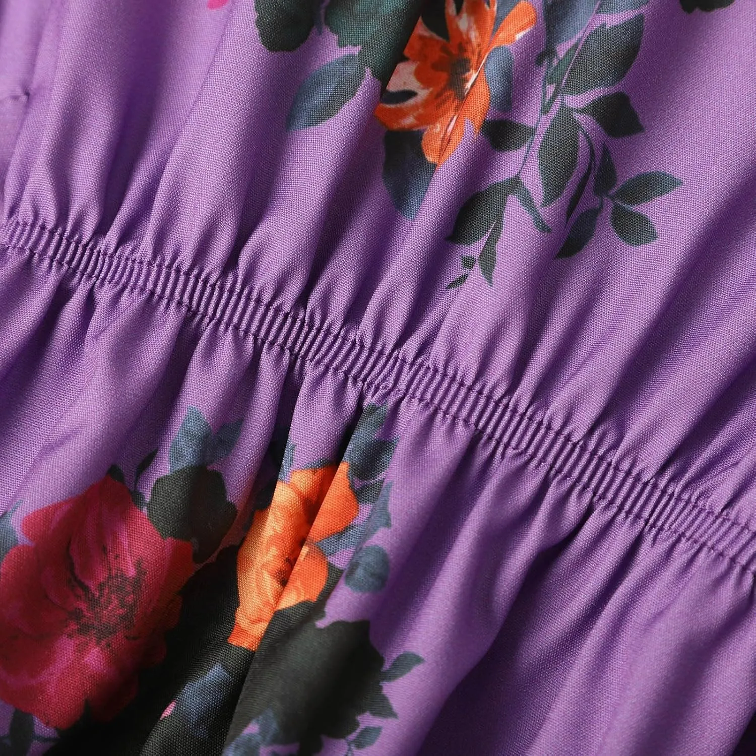 Women's Vintage Pastoral Flower Long Dress Sexy V-Neck Long Sleeve Chiffon Western Country Dresses Fall Sexy Maxi Dress