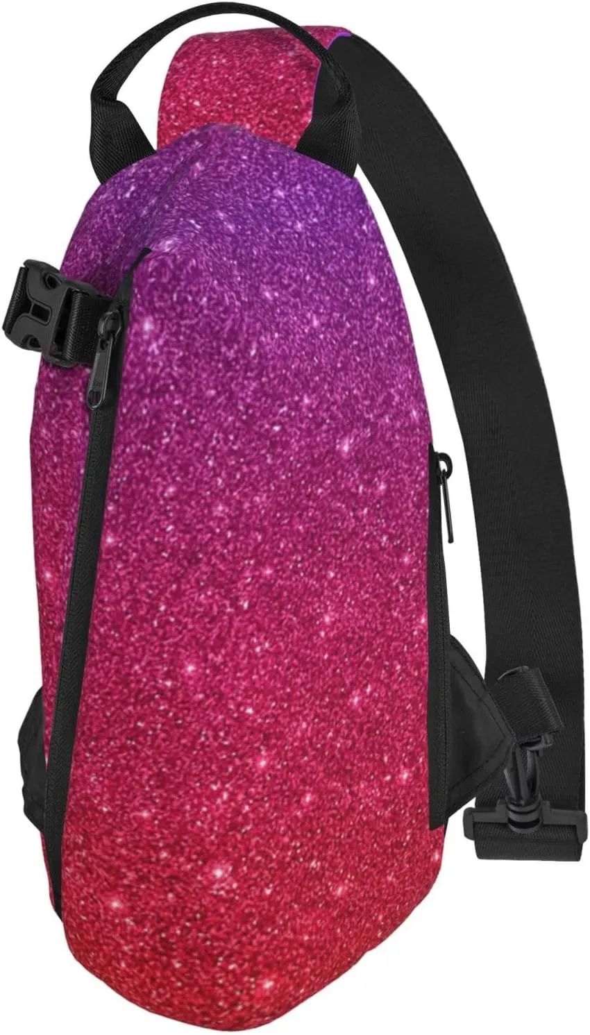 Wood Grain Print Travel Crossbody Backpack Bag,Lightweight Sling Bag For Travel Unisex