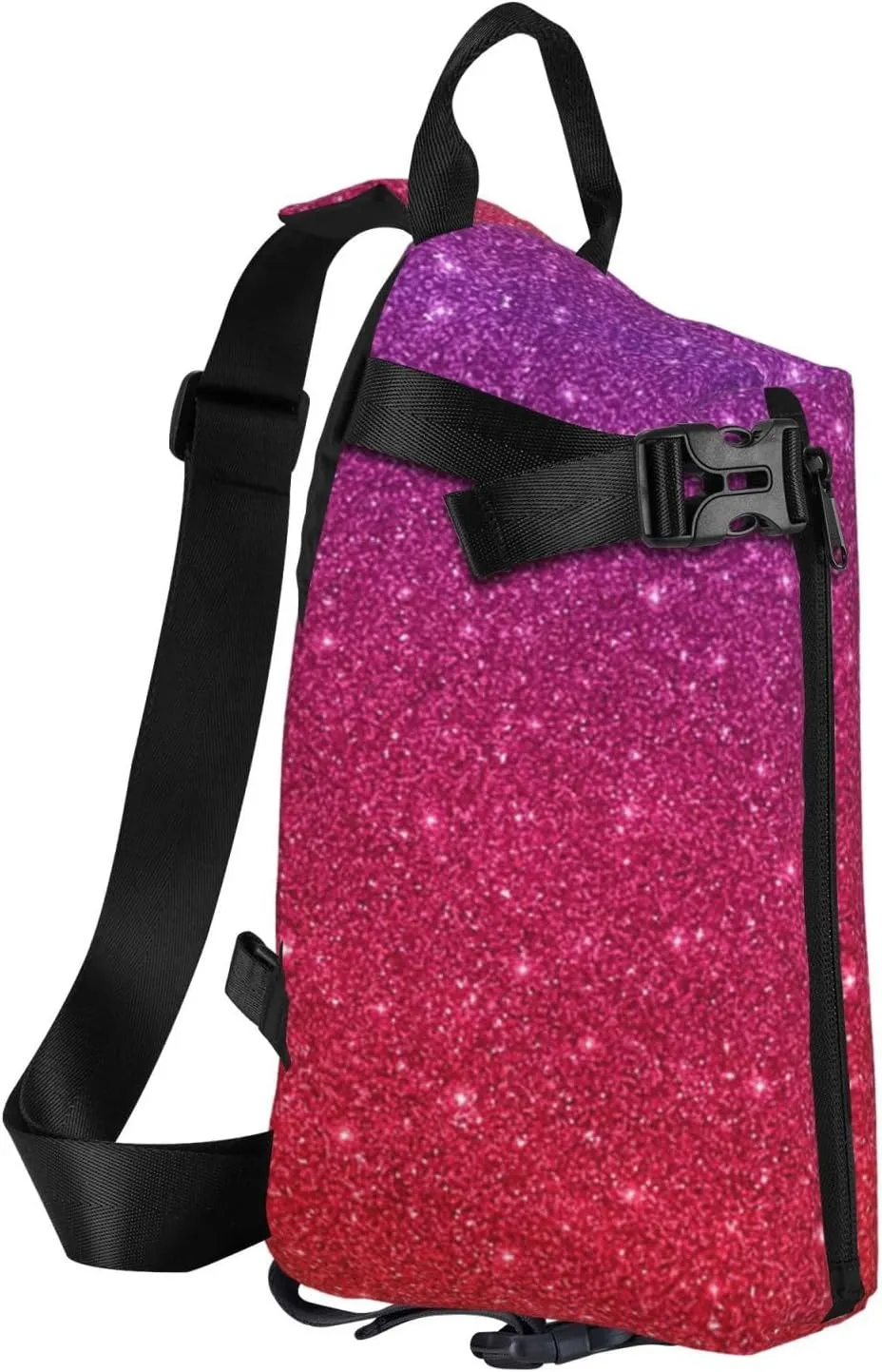Wood Grain Print Travel Crossbody Backpack Bag,Lightweight Sling Bag For Travel Unisex