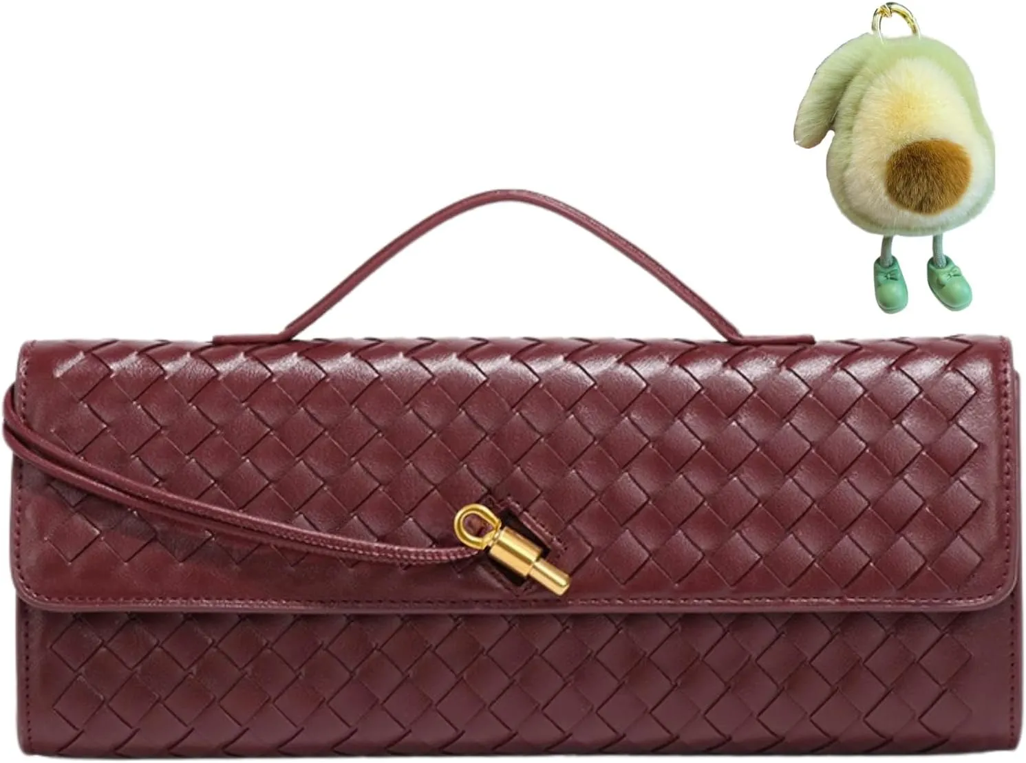 Woven Crossbody Bags for Women Casual Fashion Shoulder Handbag Evening Vegan Leather Clutch Purse
