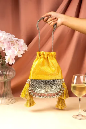 Yellow Brocade Bliss Bag